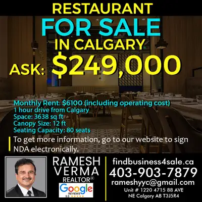 An established restaurant with quality leasehold improvements and consistent high foot traffic is no...