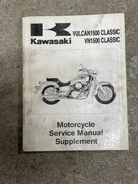 Sm187 Kawasaki Vulcan1500 Classic VN1500 Service Manual