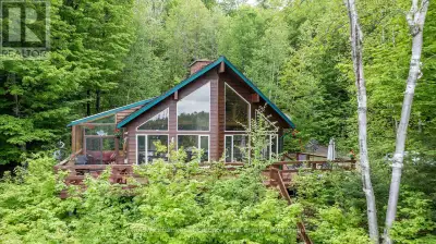 A truly private home or 4 season cottage nestled amidst 5+ acres of land with 390' of natural shorel...