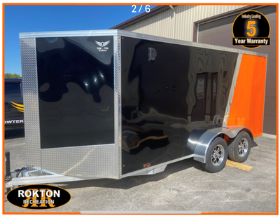 For sale is a Tow Tek Trailers 7 x 14 Cargo trailer, with a new traveler package ( White interior, I...