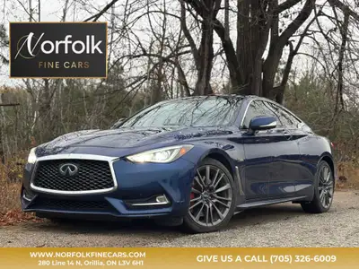 2017 Infinity Q60 Red Sport 400 126,913 KM 3.0L Twin Turbo, 400HP Automatic Transmission, AWD Coupe...