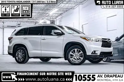 Auto Luana 2015 TOYOTA Highlander PRENEZ UN RENDEZ-VOUS / BOOK AN APPOINTMENT (514) 327-5553 217000k...