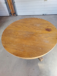 Oak table ready for restoration