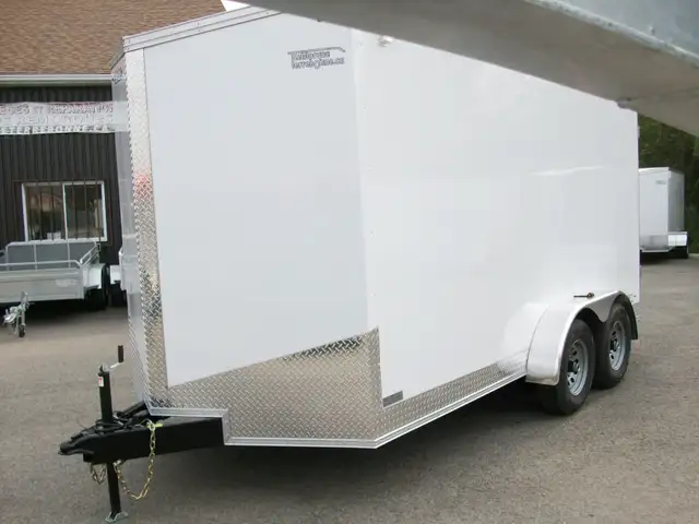 2025 Weberlane Cargo 7' x 14' v-nose 2 essieux 5200lb glissiere  in Cargo & Utility Trailers in Laval / North Shore - Image 8