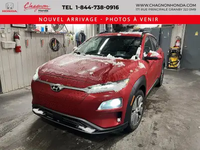 ***HYUNDAI KONA EV ULTIMATE 2019, 100 % ÉLECTRIQUE, AUTONOMIE ALLANT JUSQU’À 415 KM, TRANSMISSION AU...
