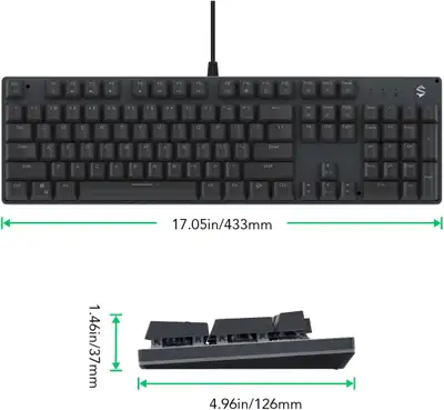 Black Shark RGB Mechanical Gaming Keyboard LED Backlit, View more