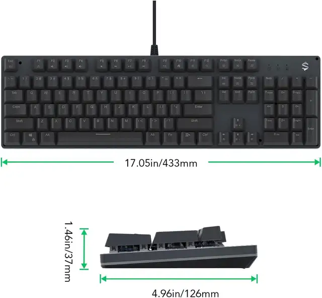 Black Shark RGB Mechanical Gaming Keyboard LED Backlit in General Electronics in Markham / York Region - Image 2