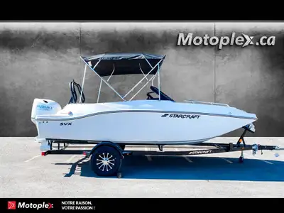 Motoplex St-Eustache SVX 190 OB 140HP deck boat bateau Ponte ???? Starcraft SVX 190 OB 2026 Le Batea...