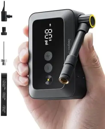 HOTO Electric Bike Pump - 150PSI, Digital Gauge, Portable in Clothing, Shoes & Accessories in City of Toronto - Image 2