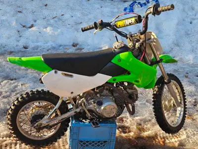 2003 kawasaki klx 110cc run good will trade for atv no chinesse atv or 1200 cash
