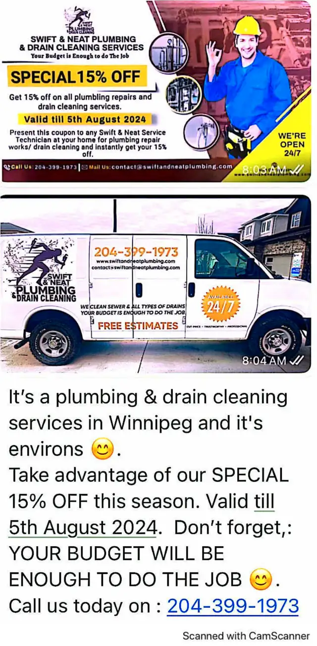 Swift and Neat Plumbing and Drain Cleaning63581882774403120