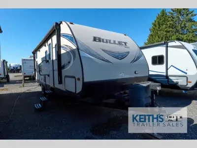 This Keystone Bullet bunkhouse travel trailer is perfect for the larger family to enjoy camping with...