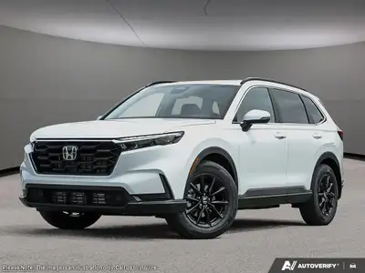 The 2026 Honda CR-V Sport AWD in White is a dynamic SUV, primed for superior handling with its all-w...