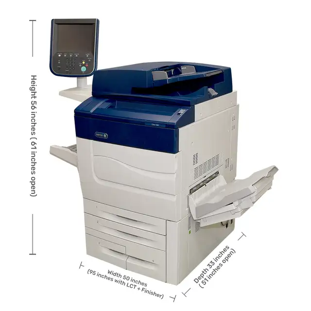 Xerox C60 Color Copier and BR (Booklet Maker) Finisher63860082373379120