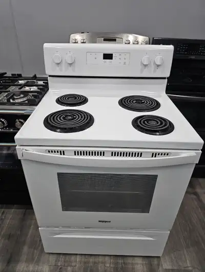 2023 Whirlpool 30" White Electric Coil Top Stove Oven Range, View more