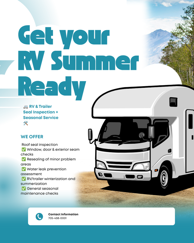 RV & Trailer Seal Inspection + Seasonal Service ️