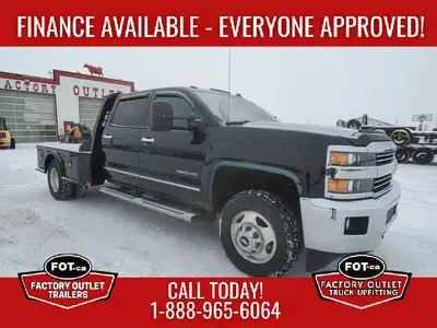 Welcome to Factory Outlet Trailers! NEW Chevrolet 3500HD Diesel w/ Skirted CM Truck Deck - Turbochar...