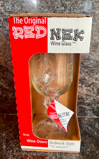 Original REDNEK Wine Glass NEW!! 16oz. Ball Mason Jar By Carson