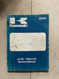 Sm294 Kawi JS300 Jet Ski Watercraft Service Manual 99924-1059-01