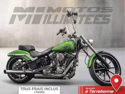 Harley-Davidson FXSB Breakout ABS 103 2015 Vert 16838 km km au compteur. Motos Illimitées Terrebonne...