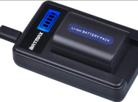 Batmax 2Packs NP-FH50 Battery + LCD USB Charger for Sony NP-FH30