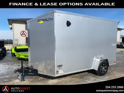 WE DELIVER - This trailer is located in Winnipeg, MB. Brand New 2025 Stealth Titan 7’ x 12’ x 84” V-...