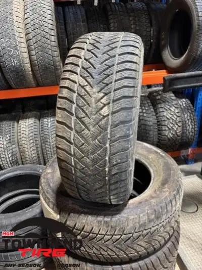 SET OF FOUR USED GOODYEAR EAGLE ENFORCER WINTER TIRES IN 265/60R17 SOLD AS SET OF FOUR ONLY, PRICE I...