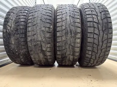 4 Tires with rims Studded tires Size: 275/65 R18 Winter tires Blackhawk Ice Prey Price: $390 for all...