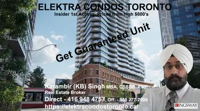 Elektra Condos Toronto. Rental Guarantee, Incentives. Call 4169484757 https://elektracondostoronto.c...