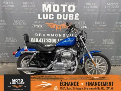 Harley-Davidson XL883 Sportster 883 2007 17 200 KM MOTO CANADIENNE SIÈGE DOUBLE DOSSIER PASSAGER NOU...