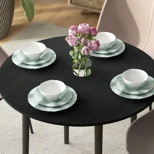BNIB - HOMCOM Folding Dining Table, Round Drop Leaf Table... LOT in Dining Tables & Sets in Oshawa / Durham Region - Image 9
