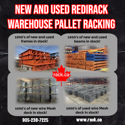 We sell new and used pallet racking in Mississauga, View more