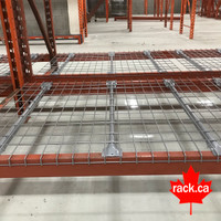 New wire mesh decks for pallet racking. 416-491-7225