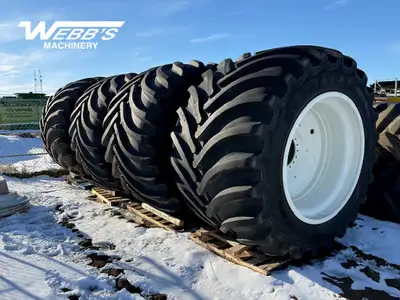 2023 GOODYEAR LSW1400 TIRES Set of 4 LSW 1400/30R46, Include 18 Bolt Hole Rims Off of a NH 2023, T9....