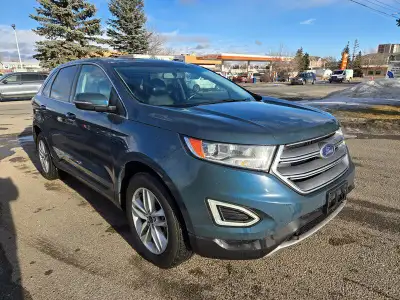 This 2016 Ford Edge SEL finished in Blue with a Black interior pairs a peppy EcoBoost 2.0L Turbo I4...