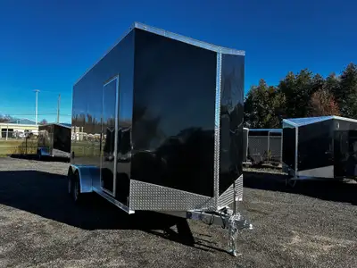 *** INCLUDES FREIGHT & PDI - Just Add Taxes 7 X 16 Aluminum V-Nose Tandem Axle Enclosed Cargo Traile...