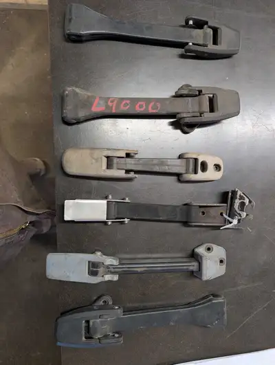 Used Heavy Truck Hood Latches. Lots of different styles. Send Make, Model and a picture of what you...