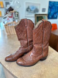 Vintage Brown Leather Boots - 11.5D