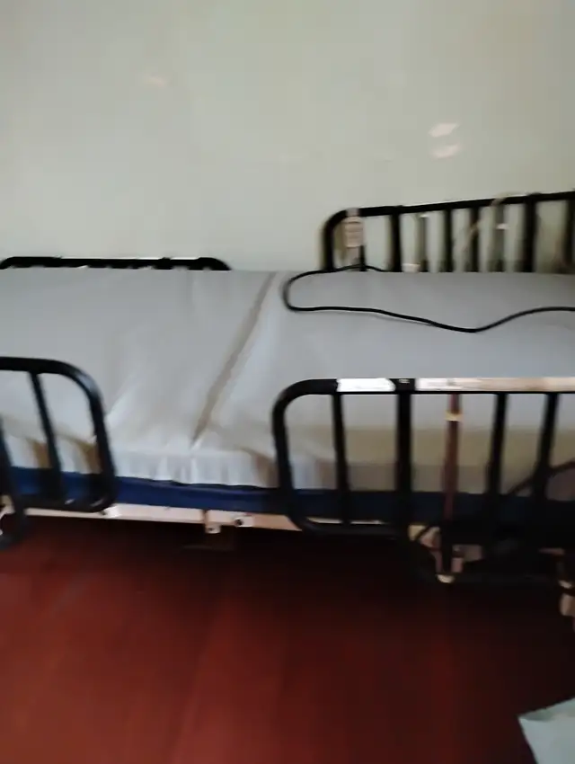 FREE! MUST GO ASAP METAL FRAME  SINGLE ELECTRIC BED in Beds & Mattresses in Timmins - Image 4