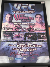 UFC 39: The Warriors Return Poster Framed And Signed