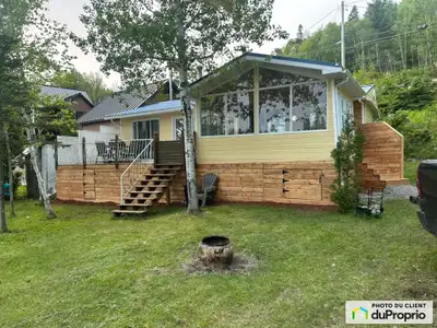 Chalet/Maison à vendre clé en main - 4 saisons, directement au bord de l'eau (lac Osman). Convivial,...
