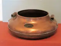 Antique Solid Copper Humidifier, Walton Made, Original Patina