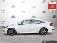 New Price! Odometer is 15626 kilometers below market average! Platinum White Pearl 2020 Honda Civic... (image 1)