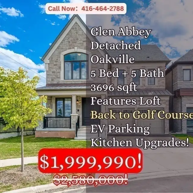 Golf Course Living in Oakville – Luxury 5-Bed Detached Home
