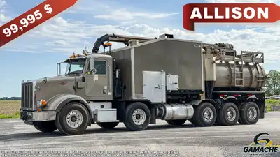 Heavy truck / Camion lourd - # STOCK: C-36887 2013 PETERBILT 365 12 ROUES HYDRO EXCAVATEUR VACUUM 20...