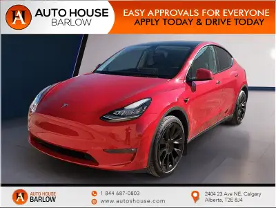 2022 TESLA MODEL Y LONG RANGE DUAL MOTOR WITH AWD AND 66935 KMS. WITH BACKUP CAMERA, NAVIGATION, DRI...