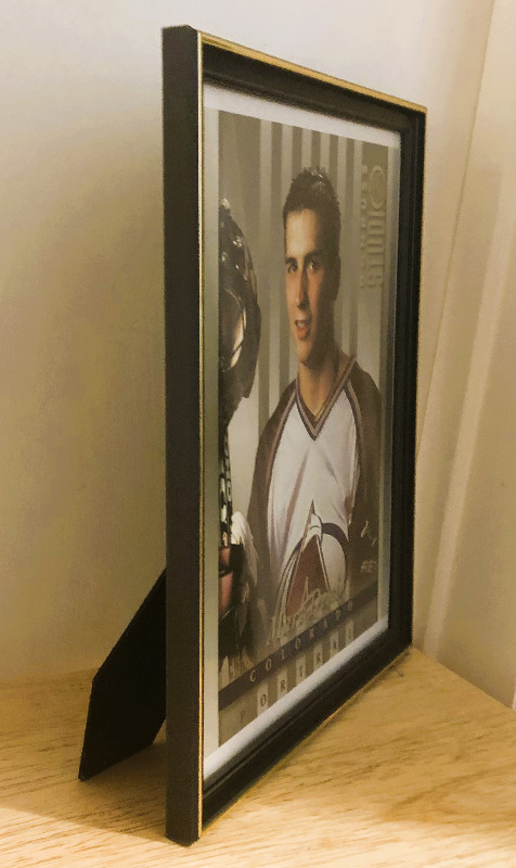1997 Mark Denis Colorado Avalanche Donruss Card Framed Portrait in Arts & Collectibles in Calgary - Image 4