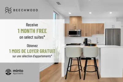 For a limited time, receive 1 month of free rent!* *Select suites only. Some conditions apply. Price...
