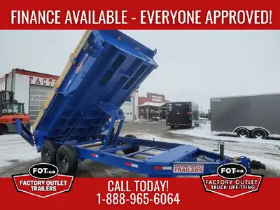 Welcome to Factory Outlet Trailers! NEW Contractor Pro 7x14ft HD Dump Trailer from Factory Outlet Tr...
