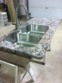 Countertops, plastic laminate or solid surface